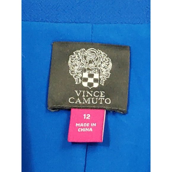 Vince Camuto Womens Blazer Blue Asymmetrical - Picture 12 of 13